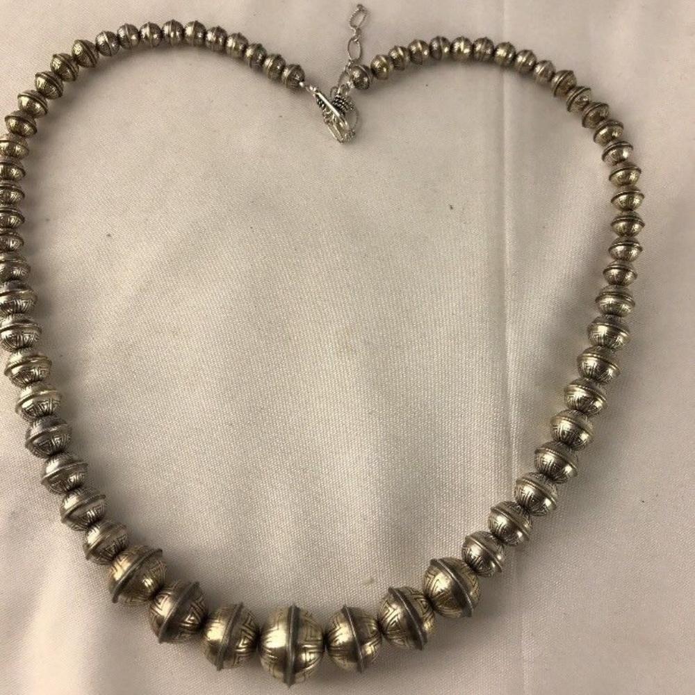 COPY - Hand Stamped Bench Navajo Pearls Graduated… - Picture 7 of 8